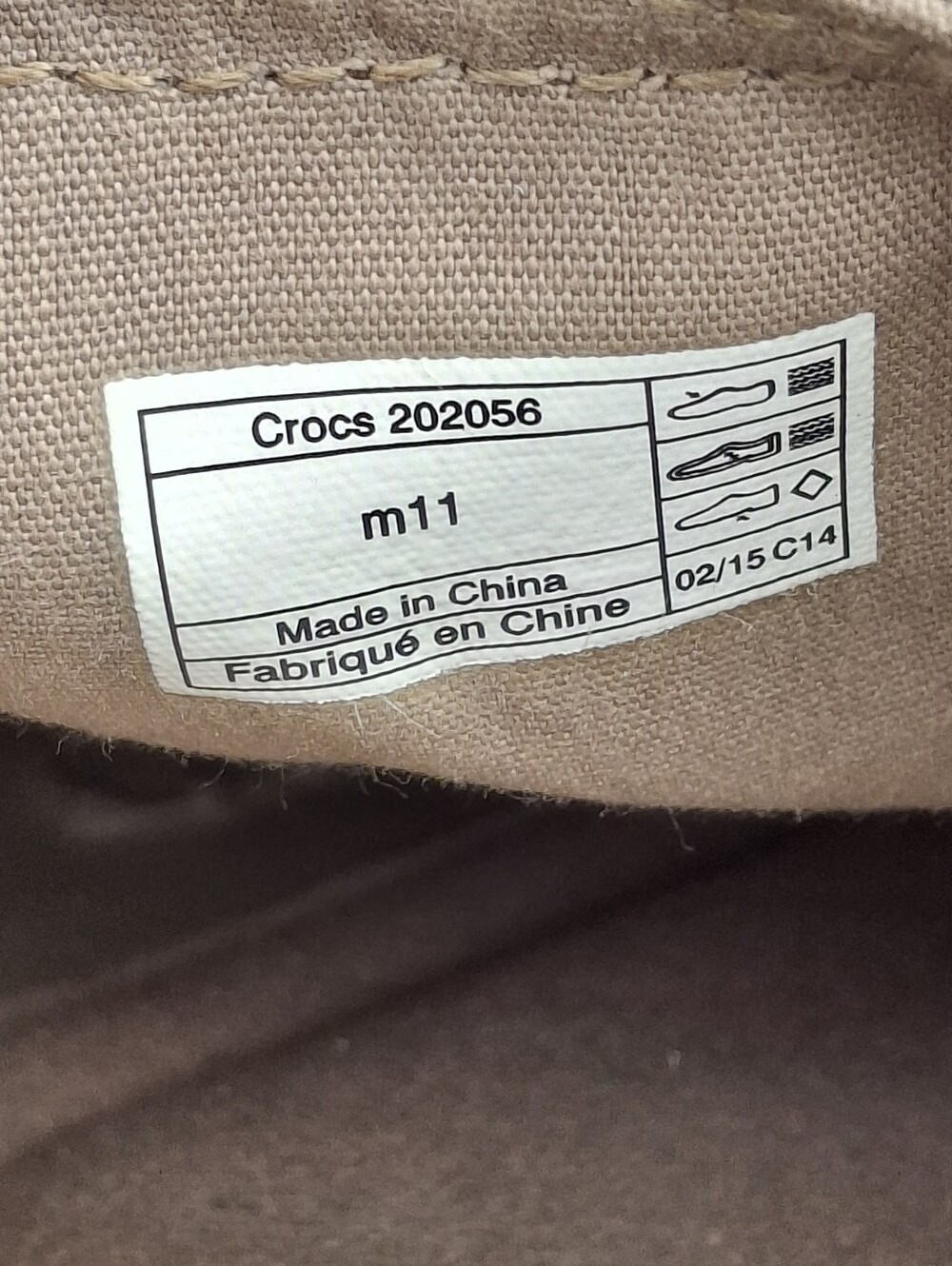 Crocs Men's Santa Cruz Slip-On Kakhi Canvas Loafers Size 11 - Picture 8 of 10